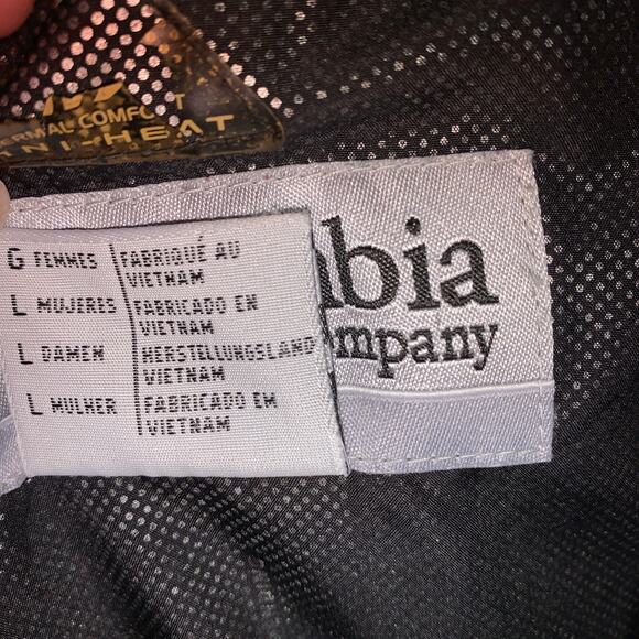 Columbia Jacket Women’s Large Navy Blue Omni-Heat Interchange Insulated Quilted - Picture 10 of 14